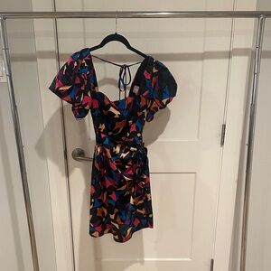 Show Me Your MuMu Multicolor Abstract Mini Dress